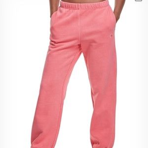 Pink XL champion sweatpants.